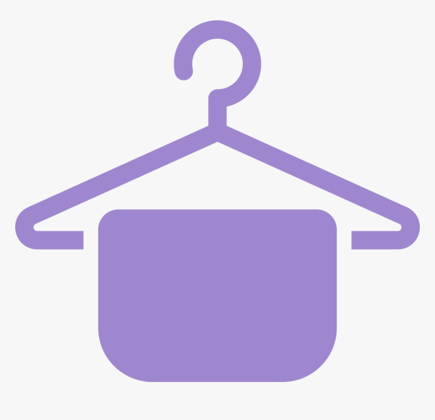 Purple,symbol,brand - Hanger With Cloth Clipart, HD Png Download, Free Download