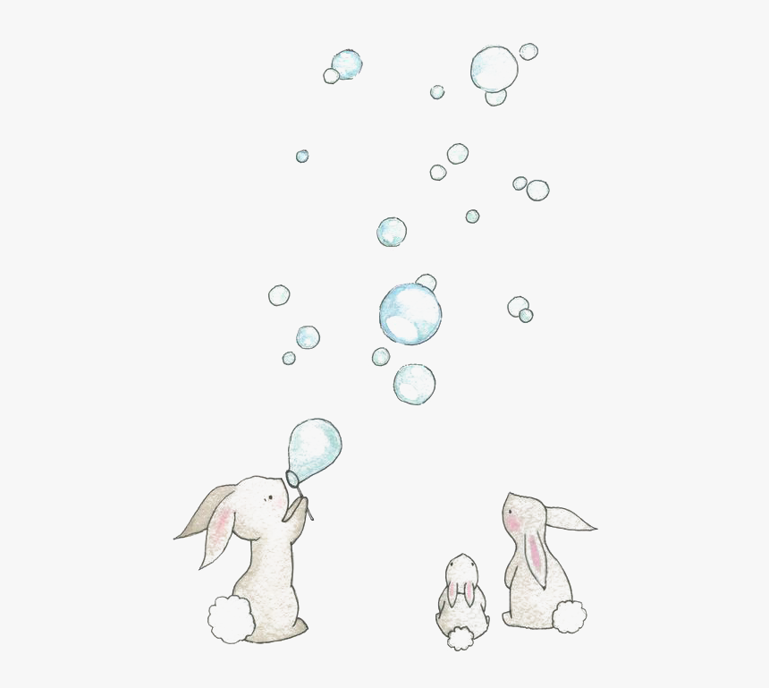 European Rabbit Drawing Watercolor Painting Illustration - Baby Room Drawings, HD Png Download, Free Download