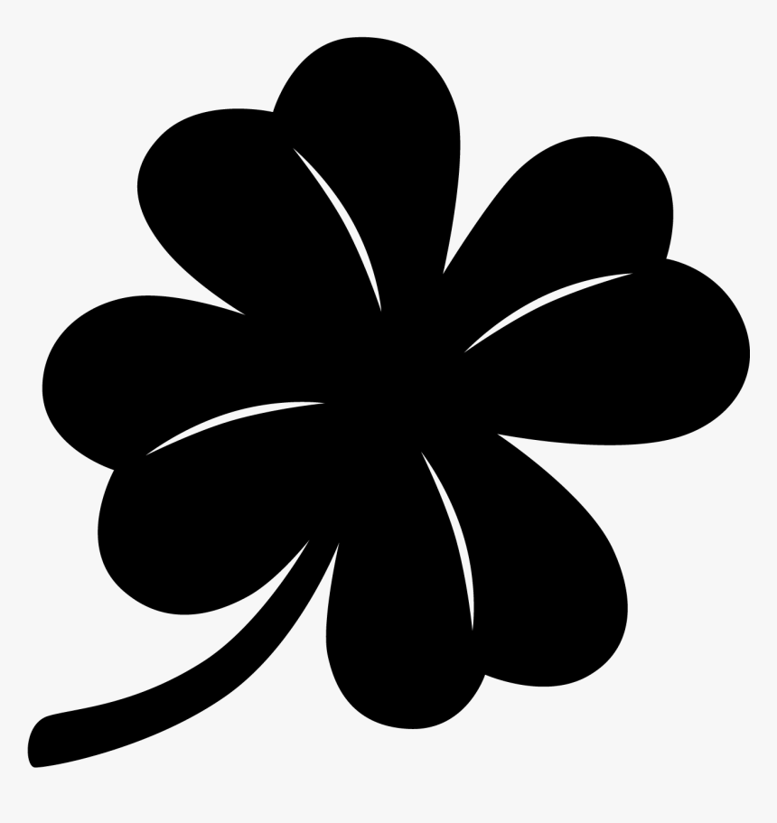 Leaf Picture Of - Black Four Leaf Clover Decal, HD Png Download, Free Download