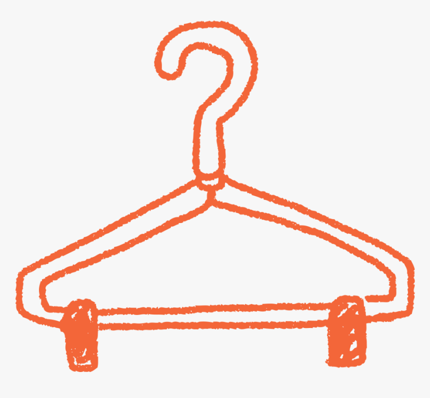 Hanger Clipart Garment - Clothes Hanger, HD Png Download, Free Download