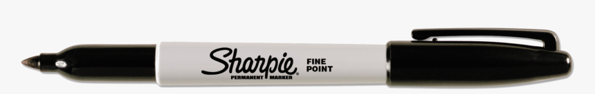 Marker-pen - Sharpie Black Permanent Marker Fine Tip, HD Png Download, Free Download
