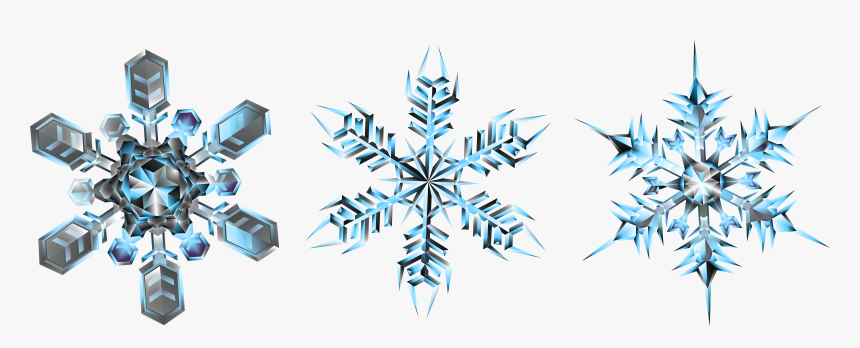 Snowflake Clipart Light Blue - Snowflake, HD Png Download, Free Download