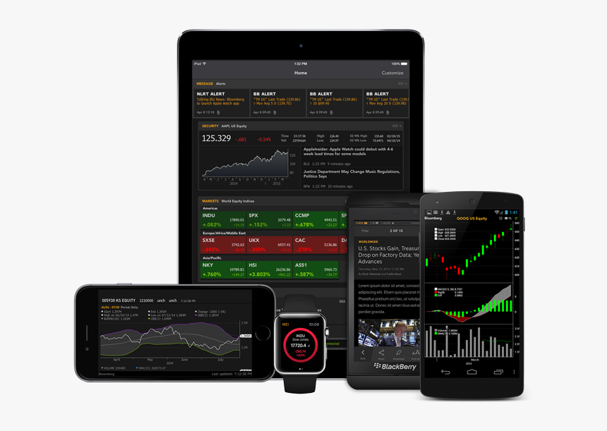 Bloomberg Terminal Mobile , Png Download - Bloomberg Professional Mobile App, Transparent Png, Free Download