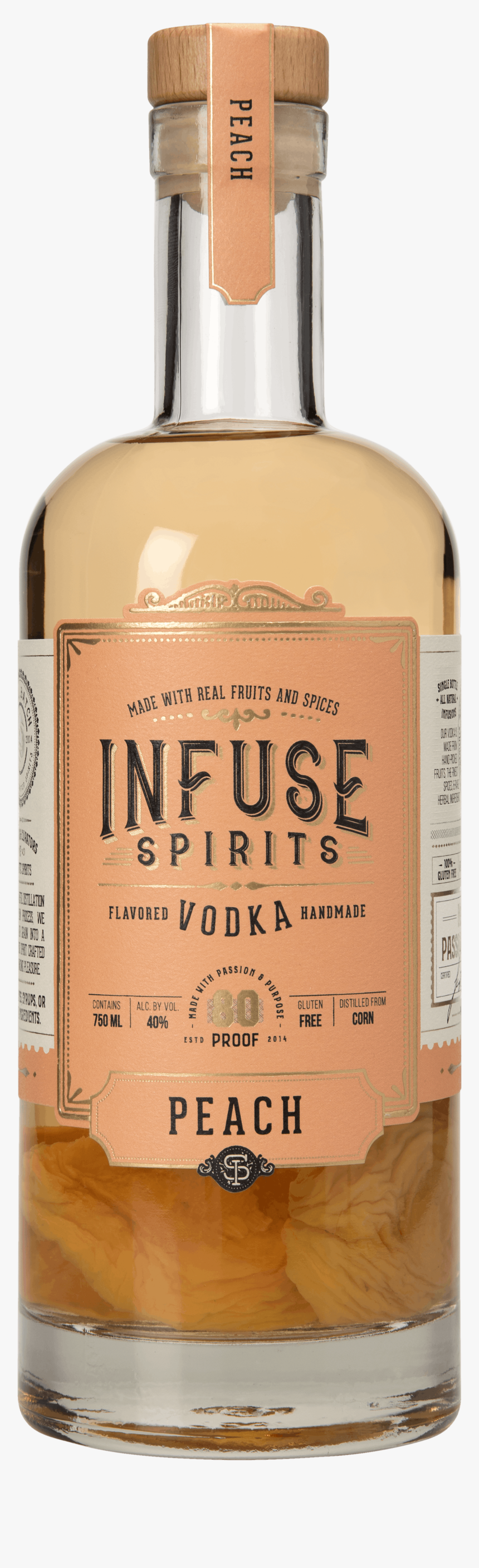 Infuse Spirits Peach Vodka, HD Png Download, Free Download