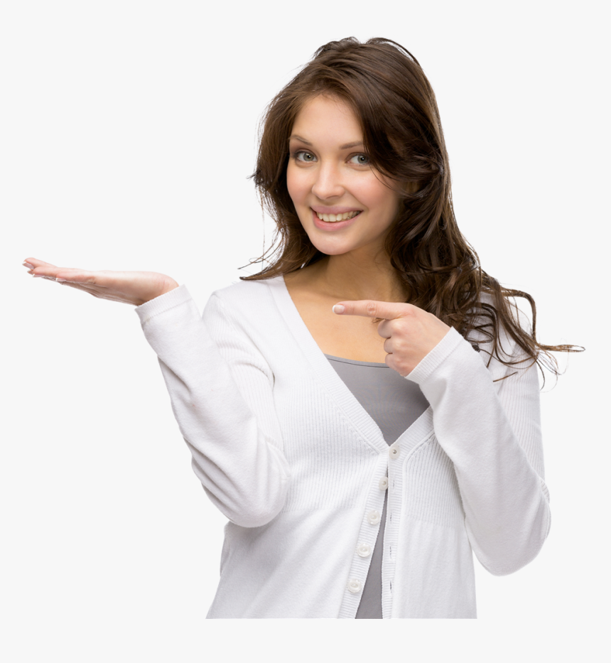 Girl Presenting Png, Transparent Png, Free Download