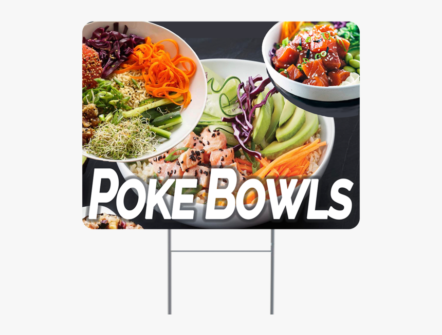 Poke Bowl Inch Sign With Display Options - Side Dish, HD Png Download, Free Download