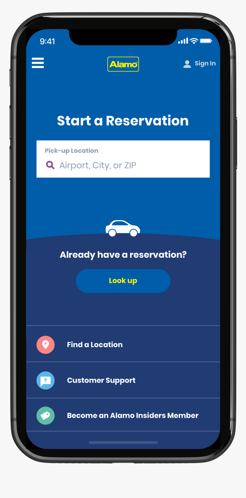 Alamo Rent A Car App, HD Png Download, Free Download