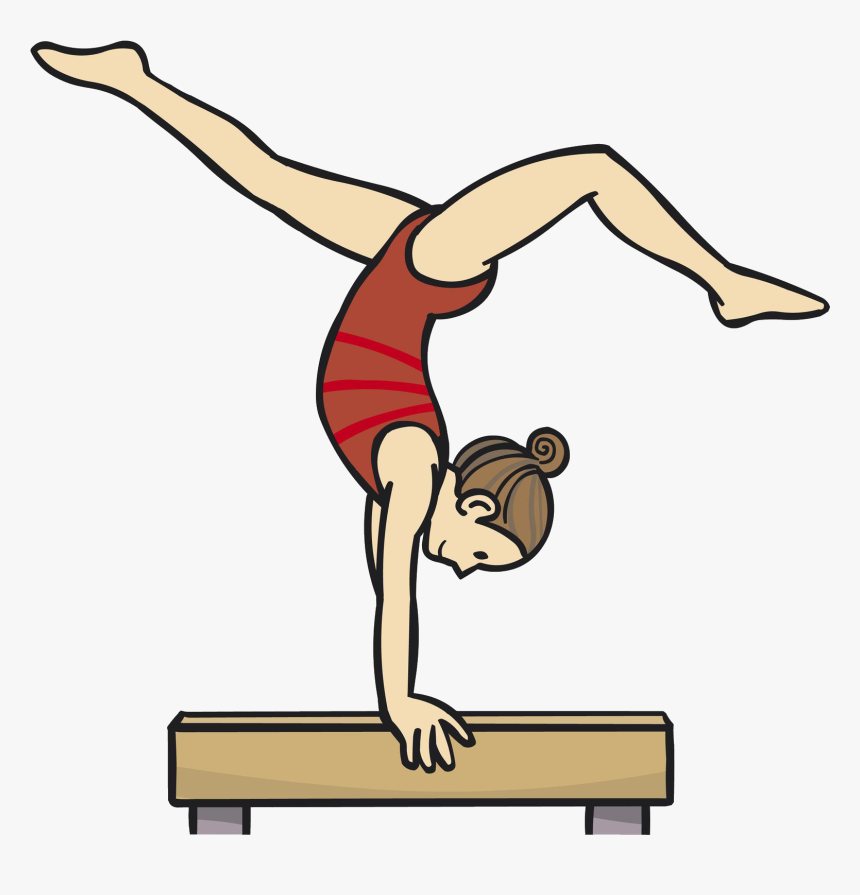 Gymnastics Balance Beam - Gymnastics Balance Clip Art, HD Png Download, Free Download