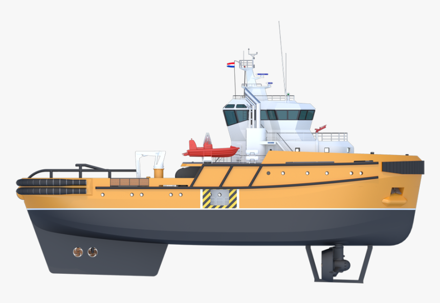 The Offshore Tractor Tug Is Designed With A Large Bollard - Survey Vessel, HD Png Download, Free Download