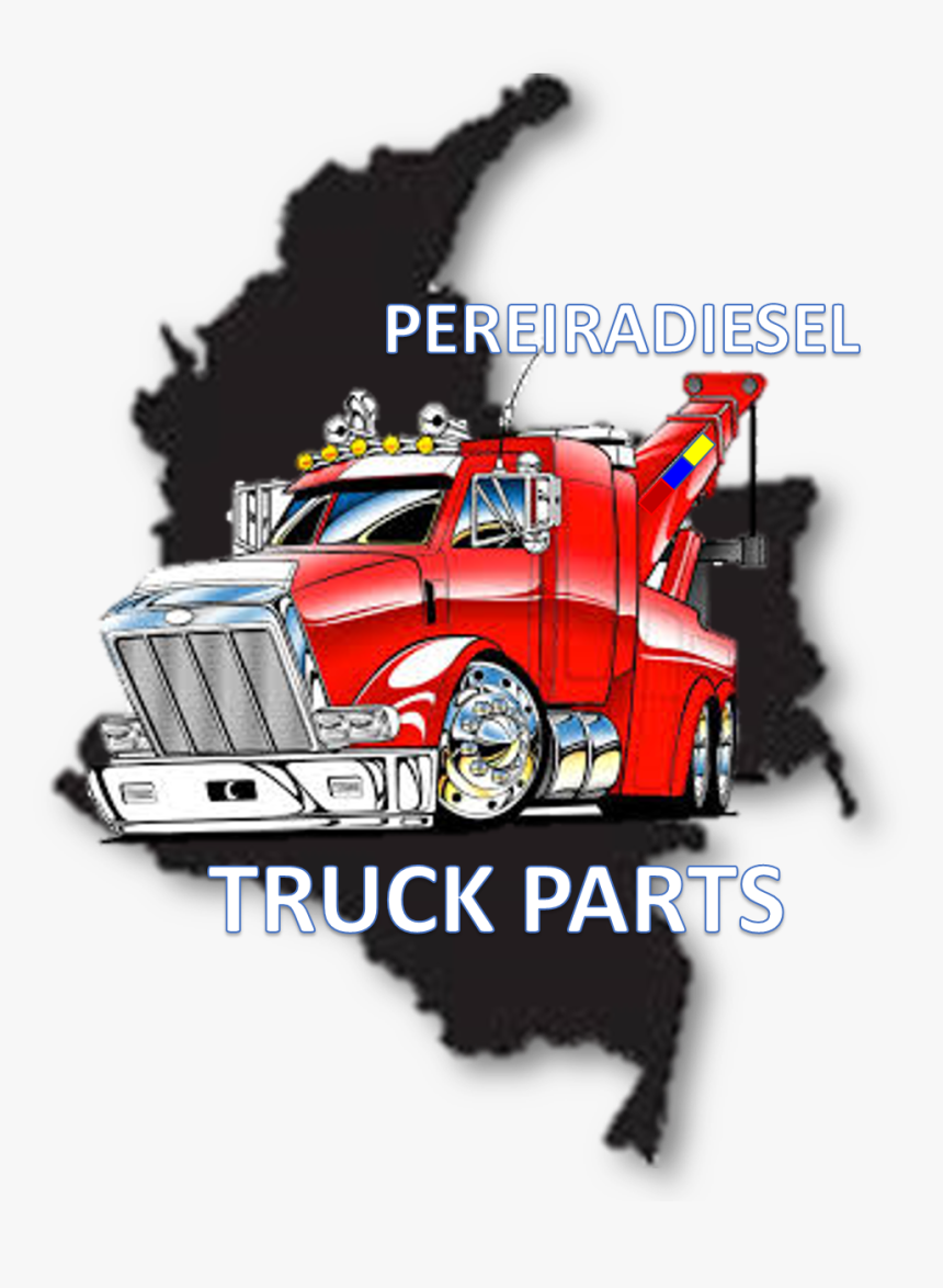 Diesel Truck Parts Chicago , Png Download - Colombia Map In Red, Transparent Png, Free Download