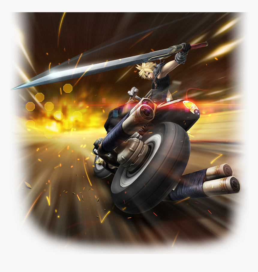 Final Fantasy 7 Bike Cloud, HD Png Download, Free Download