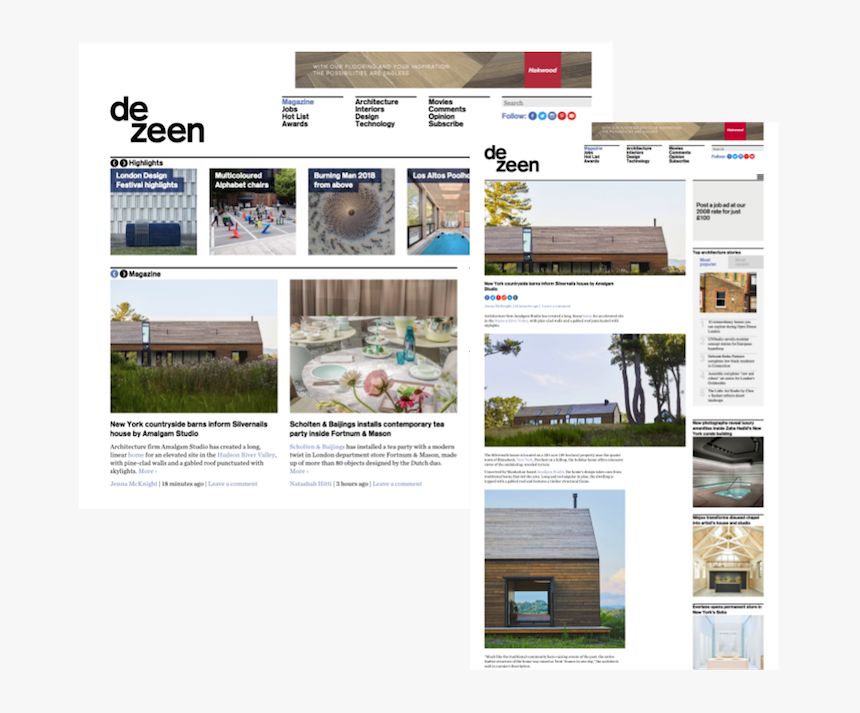 Amalgam Press Clipping-dezeen - Online Advertising, HD Png Download, Free Download