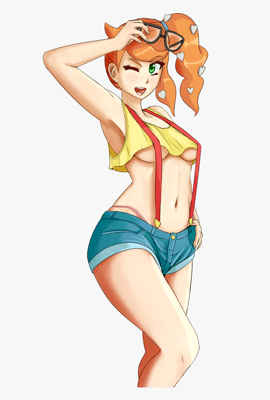 Cartoon Clothing Abdomen - Pokemon Sonia Misty, HD Png Download, Free Download