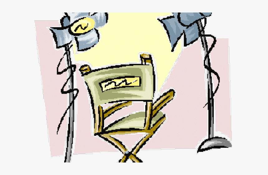 Video Camera Clipart Film Producer - Directors Chair Clip Art, HD Png Download, Free Download