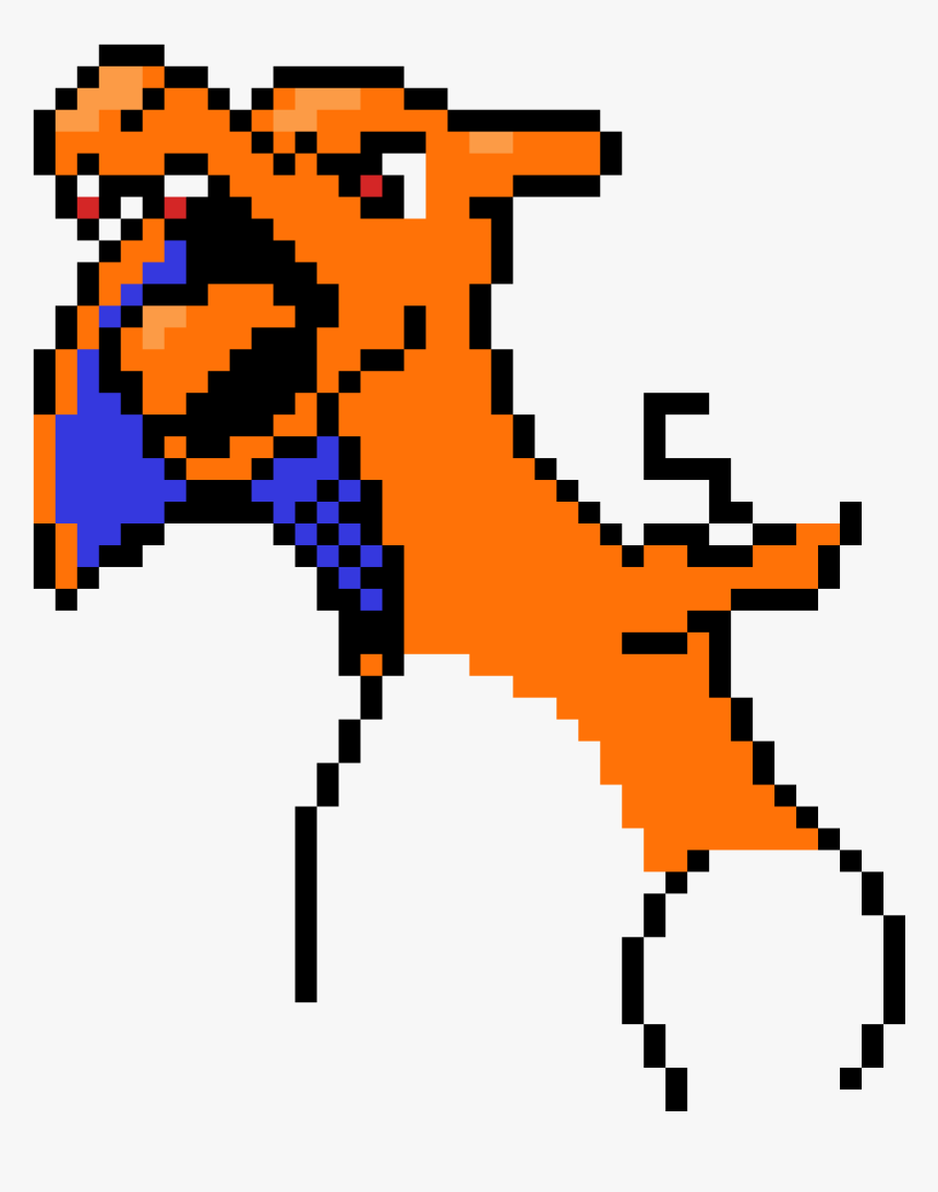 Pixel Art Excel Charizard, HD Png Download, Free Download