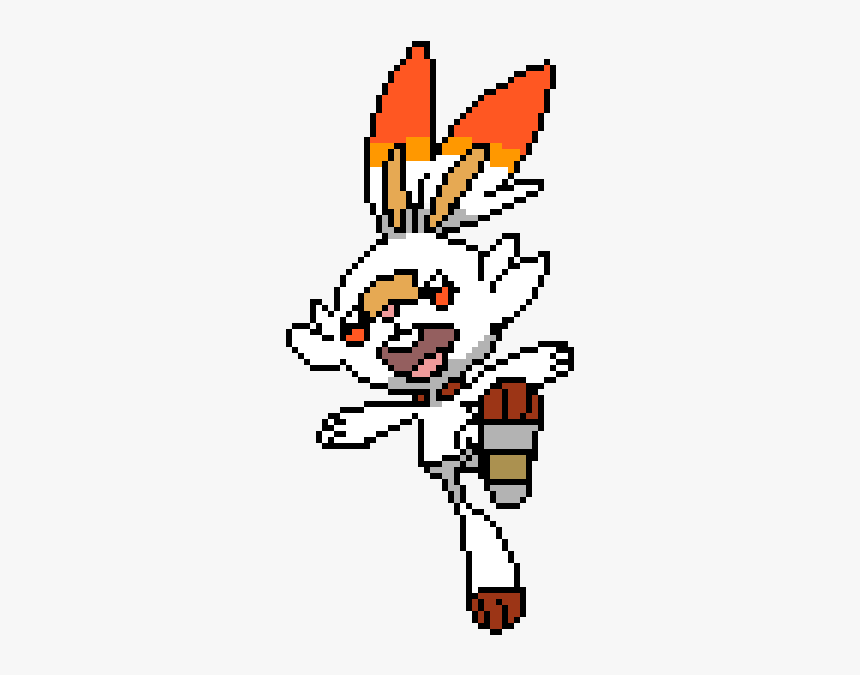 Gen 8 Different Colour Scorbunny Pixel, HD Png Download, Free Download