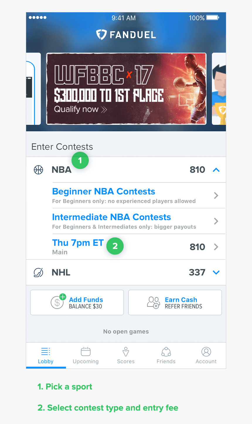 Fanduel Screenshots Of Winnings, HD Png Download, Free Download