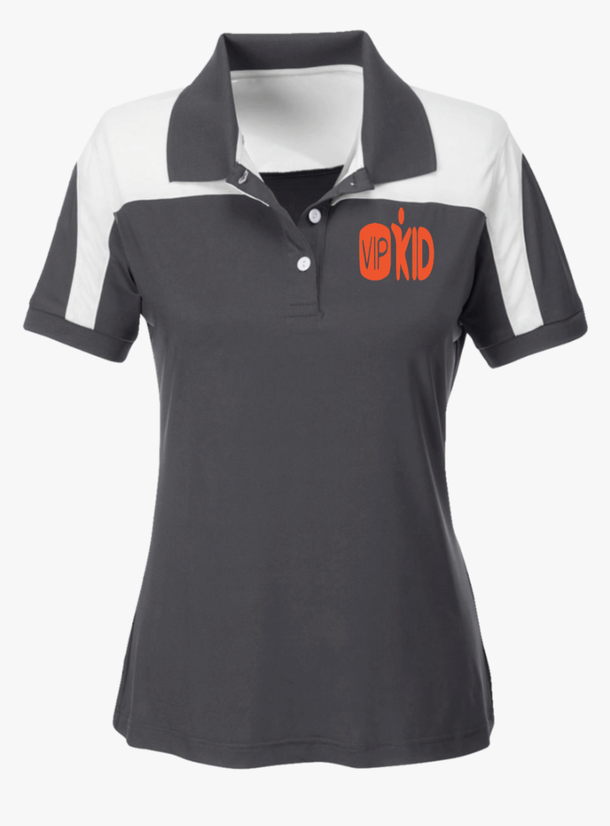 Vipkid Logo Embroidered Ladies Color Block Polo , Png - Two Tone Polo Shirt Design, Transparent Png, Free Download