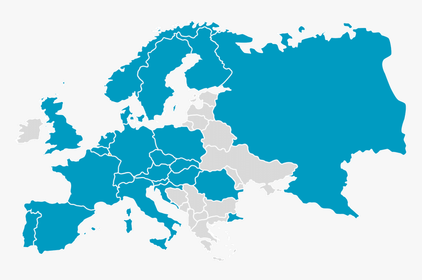 Null - Europe Outlined, HD Png Download, Free Download