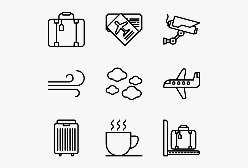 Clip Art Icons Free Airport - Measuring Icon, HD Png Download, Free Download