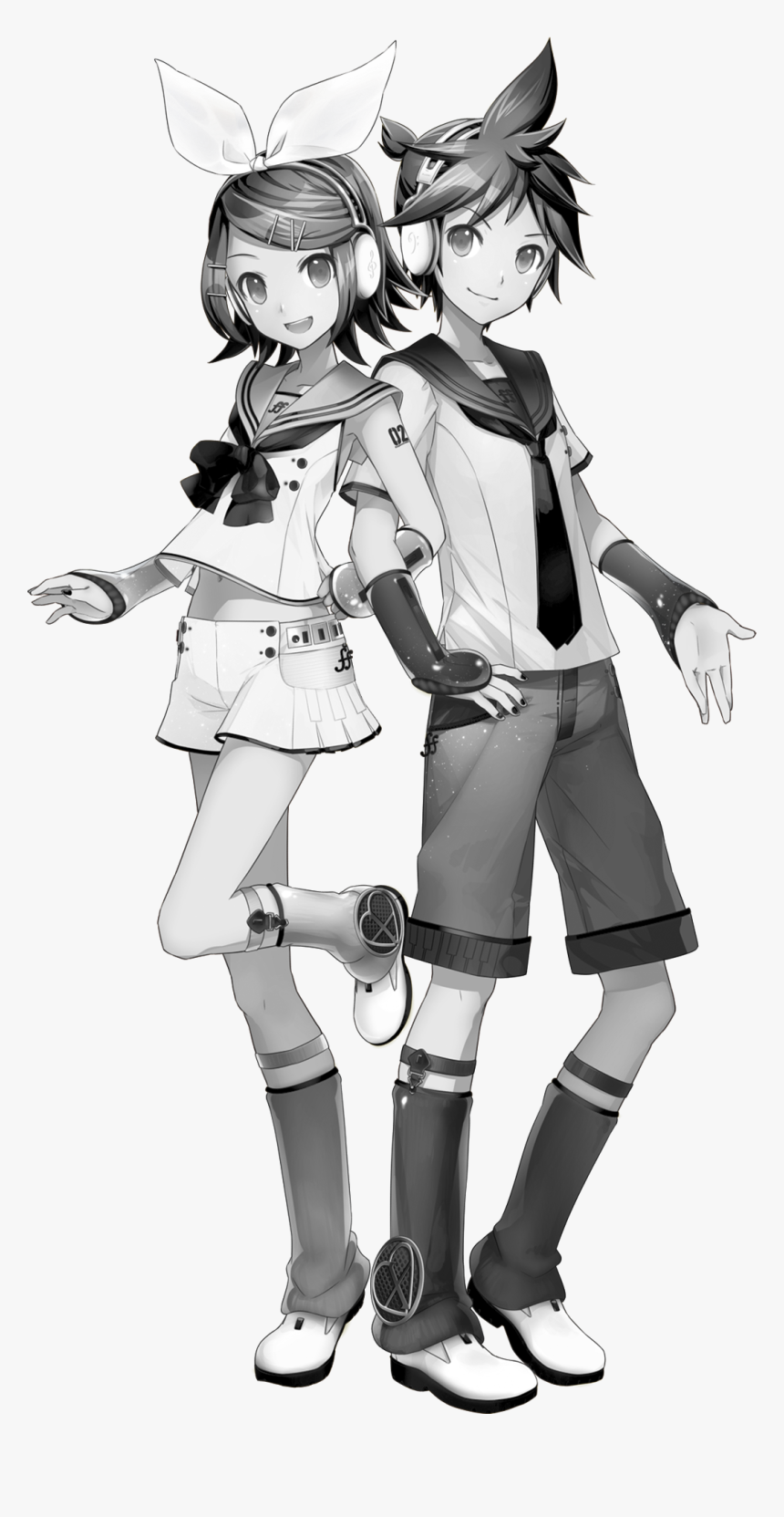 Dark Rin And Len - Rin And Len Kagamine, HD Png Download, Free Download
