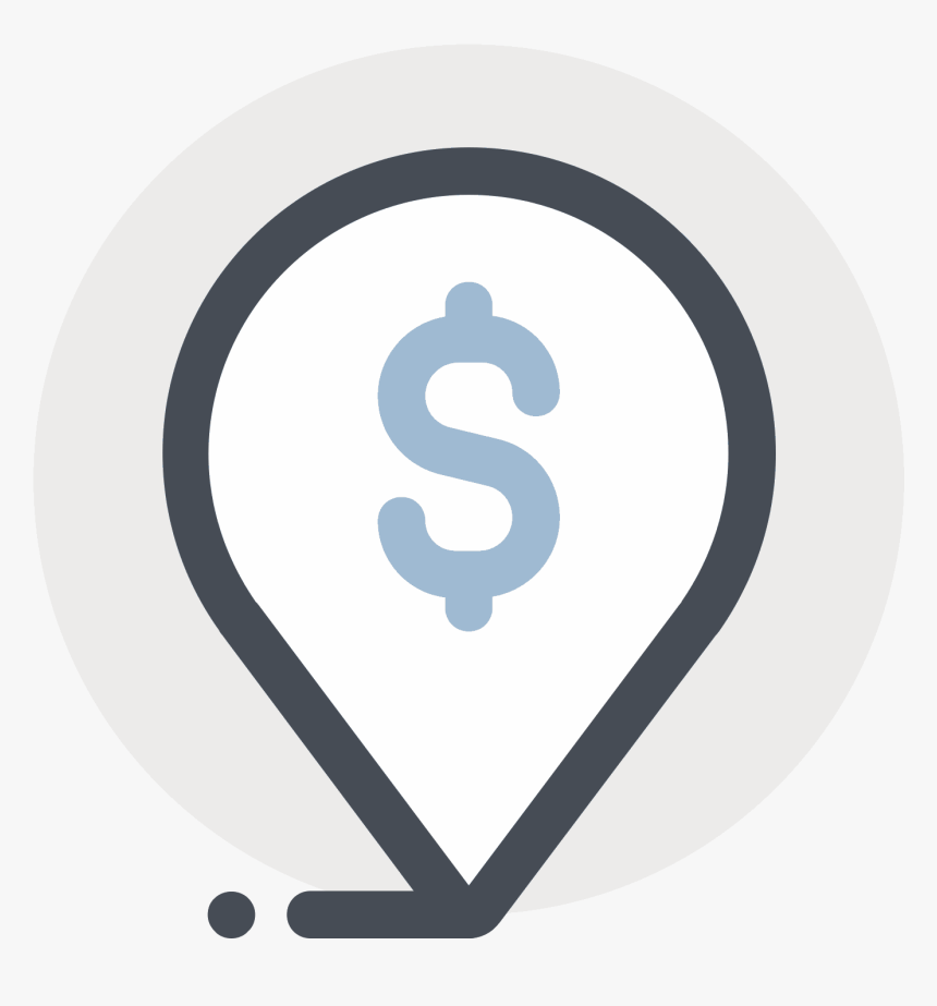 Dollar Place Marker Icon - Emblem, HD Png Download, Free Download