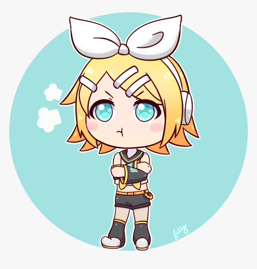 Rin Kagamine Chibi Angry, HD Png Download, Free Download