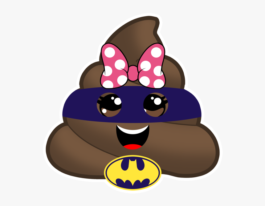 Bat Poop Emoji - Black And White, HD Png Download, Free Download