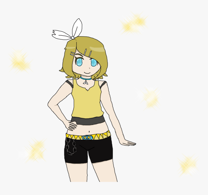 Rin Kagamine Punk - Cartoon, HD Png Download, Free Download