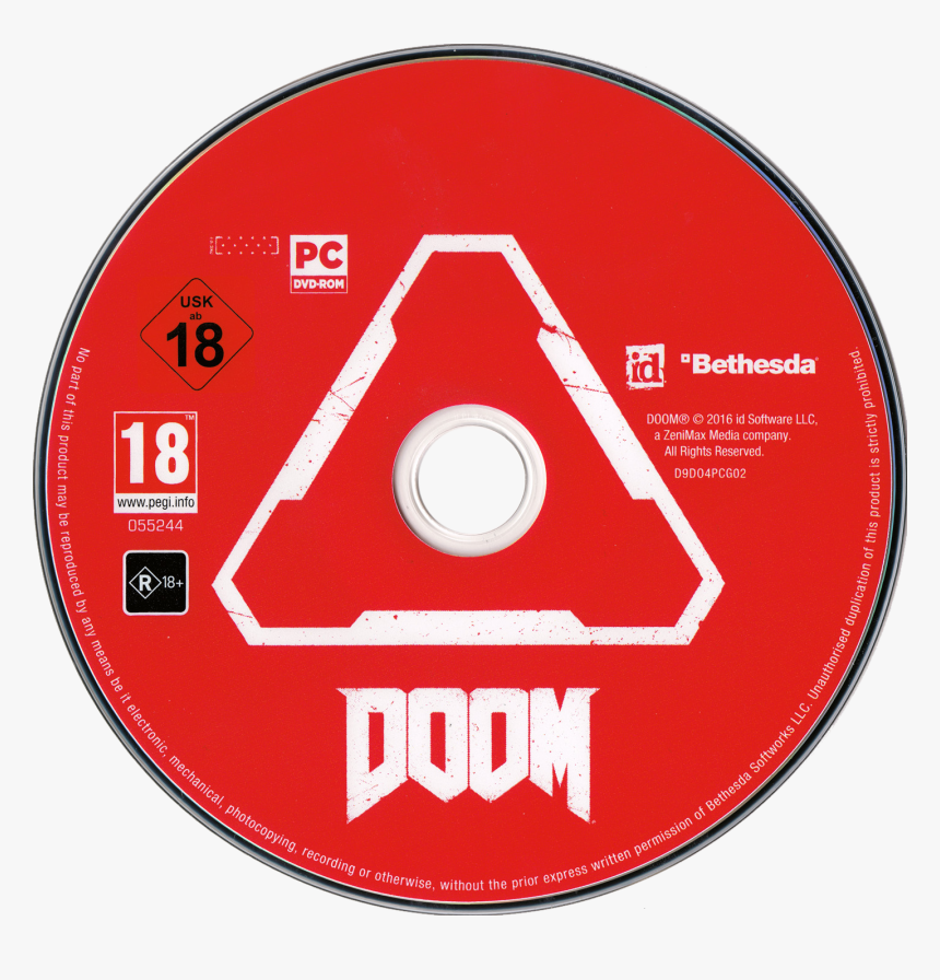 Doom 2016 Disc Art, HD Png Download, Free Download