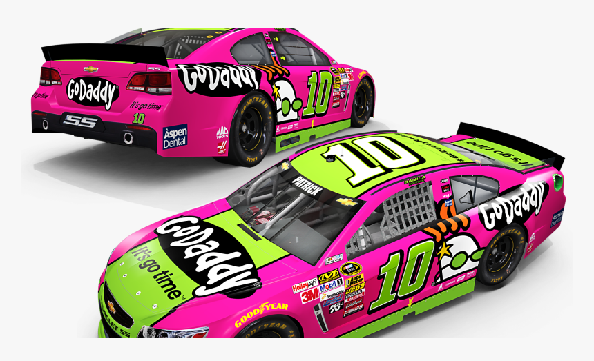 Danica Pink Car 100114 Godaddy Ftr - Kevin Harvick 2015 Paint Schemes, HD Png Download, Free Download