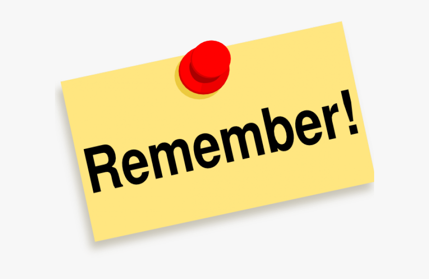 Remember Clipart Dates - Things To Remember Icon, HD Png Download, Free Download