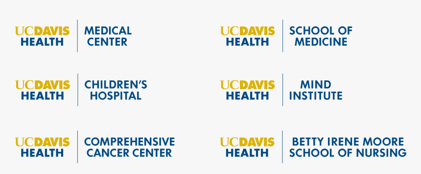 Display Of Uc Davis Health Sub-brand Logos - Uc Davis Health Logo, HD Png Download, Free Download