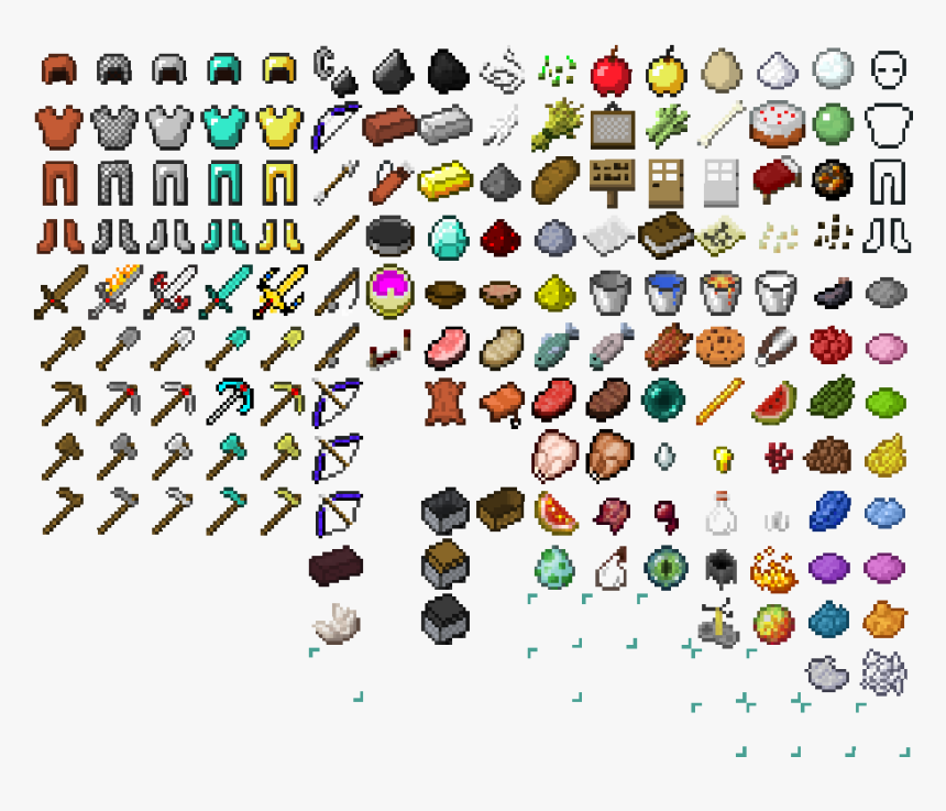 Minecraft Items, HD Png Download, Free Download