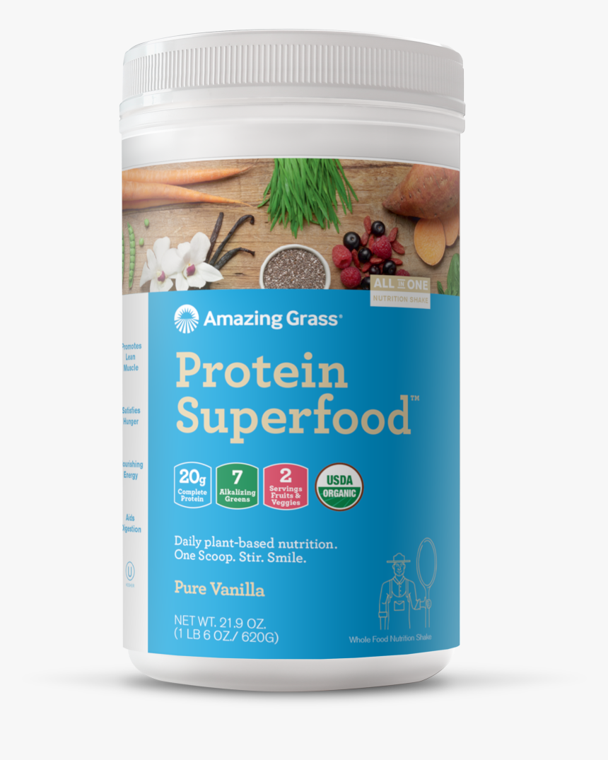 Amazing Grass Protein Superfood, HD Png Download, Free Download