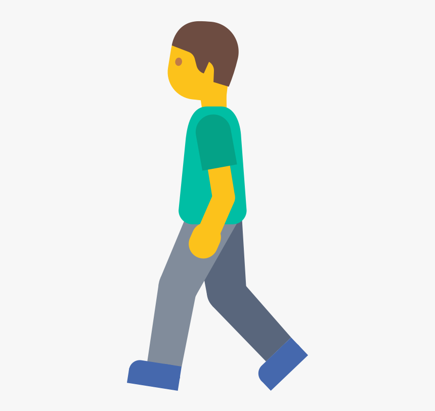 File - Emoji U1f6b6 - Svg - Imagenes De Una Persona - Cartoon Human Walking Icon, HD Png Download, Free Download