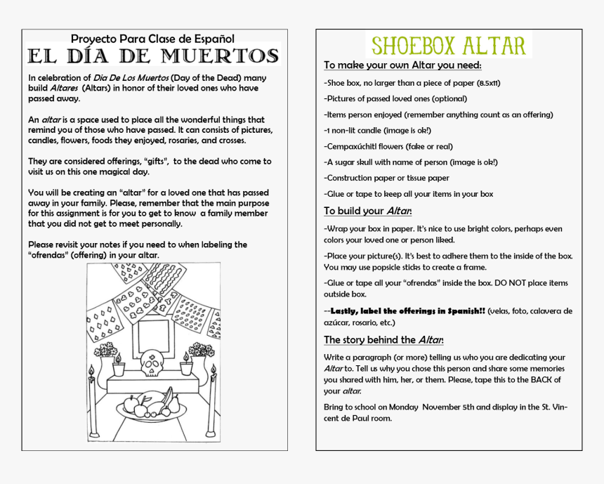 Dia De Muertos Para Colorear, HD Png Download, Free Download