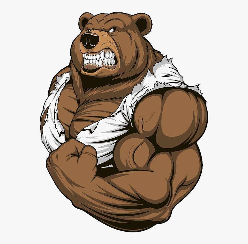 Ferocious Bear, HD Png Download - kindpng.