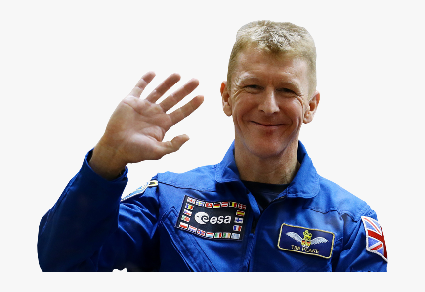 Tim Peake British Astronaut Transparent Image Space - Senior Citizen, HD Png Download, Free Download