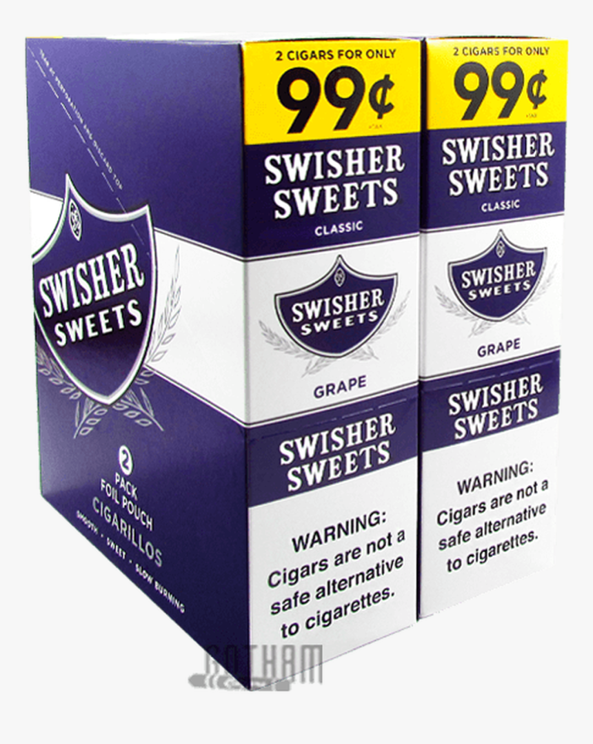 Swisher Sweets Cigarillos Grape Box - Swisher Sweets, HD Png Download, Free Download