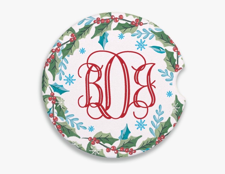 Holly Monogram Sandstone Ceramic Car Coaster"
title="holly - Circle, HD Png Download, Free Download