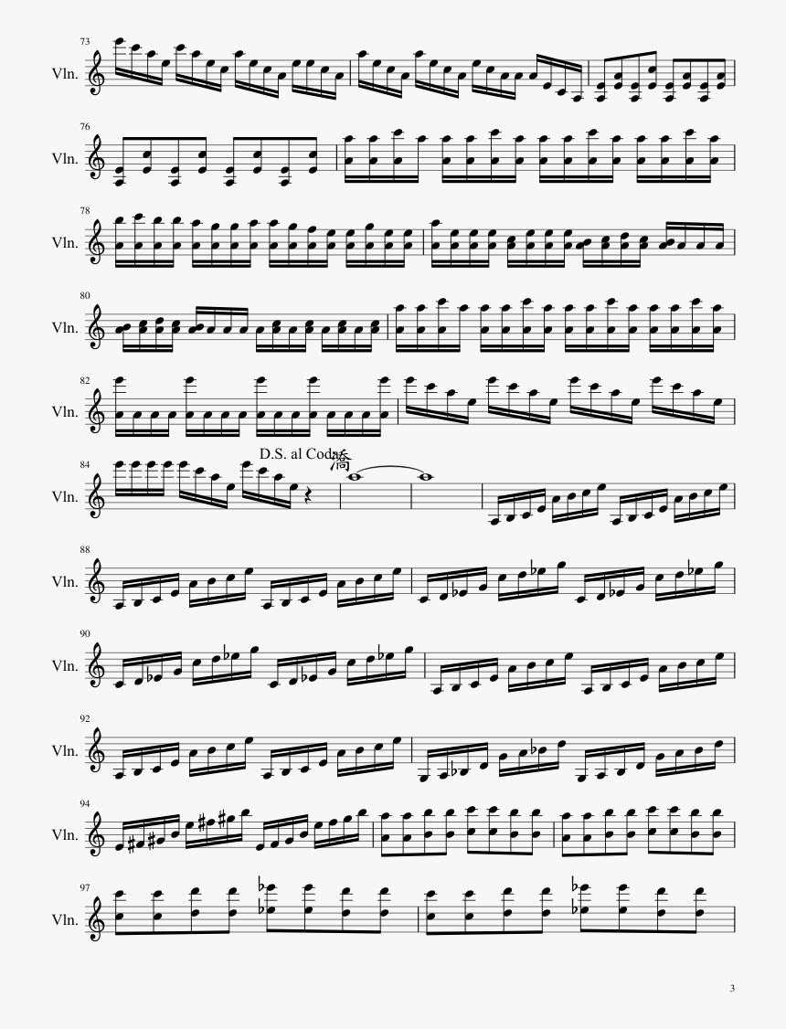 Marisa Stole The Precious Thing Violin Sheet, HD Png Download, Free Download