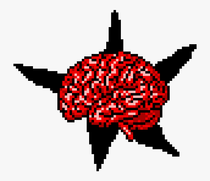 Pixel Art Brain , Transparent Cartoons - Build A Brain In Minecraft, HD Png Download, Free Download