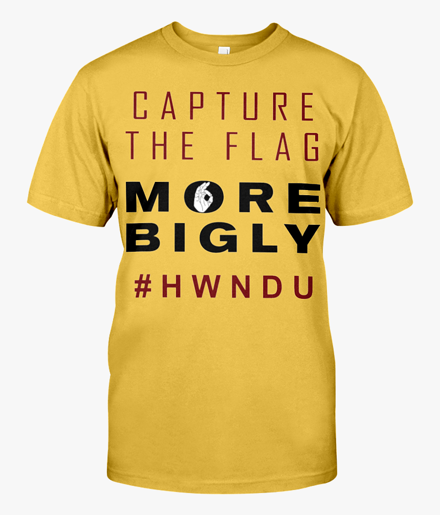 Hwndu Capture The Flag Men"s T-shirt Gold - Michigan Shock The World, HD Png Download, Free Download