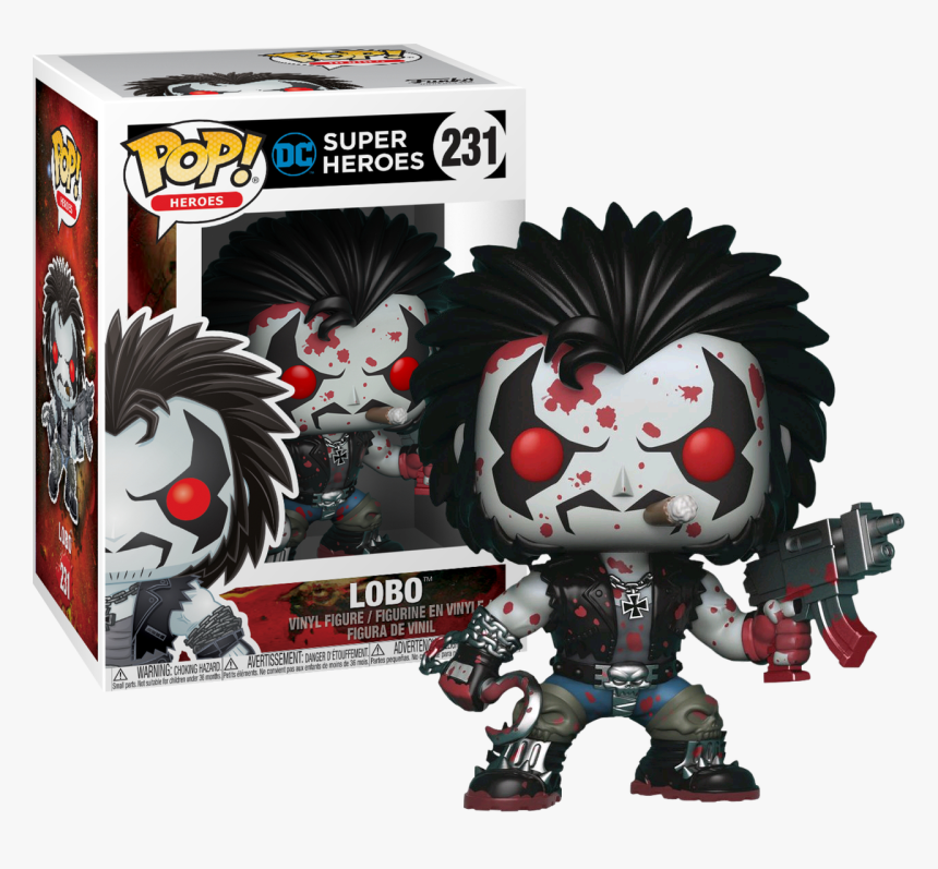 Bloody Lobo Pop Vinyl Figure - Lobo Dc Funko Pop, HD Png Download, Free Download