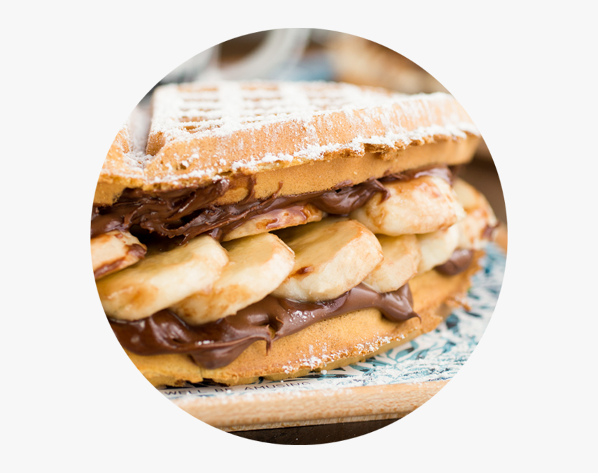 Waffle Banana Chocolate Sandwich, HD Png Download, Free Download