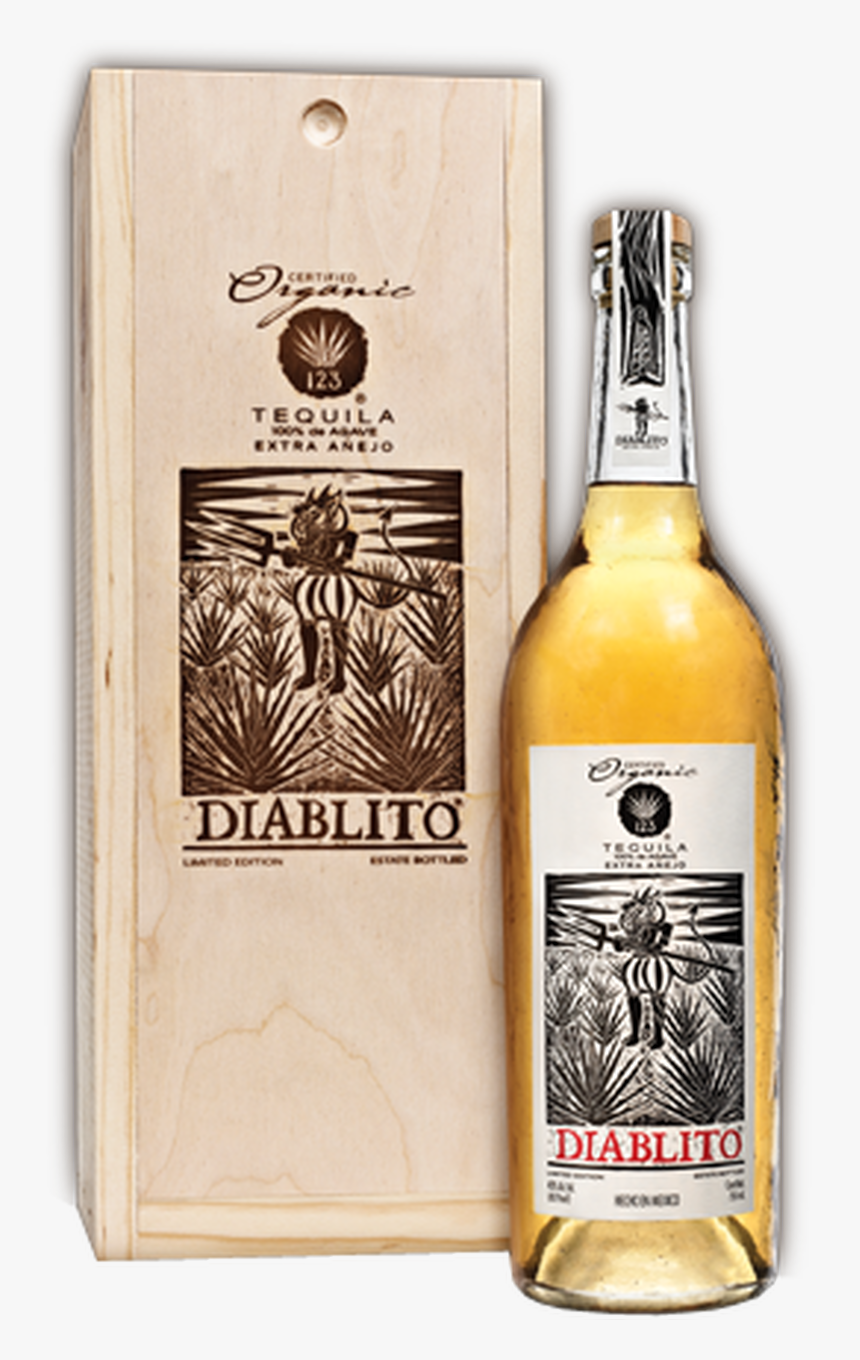 123 Organic Extra Anejo Tequila Diablito - 123 Tequila Diablito Extra Añejo Tequila, HD Png Download, Free Download