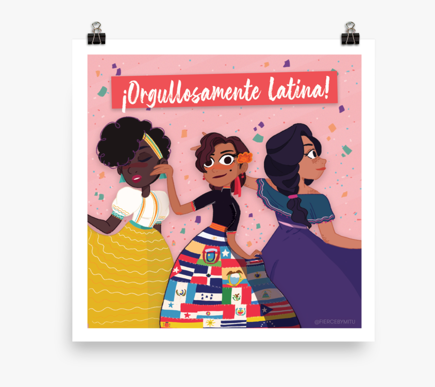 Orgullosamente Latina Print"
 Class="lazyload Lazyload - Poster, HD Png Download, Free Download
