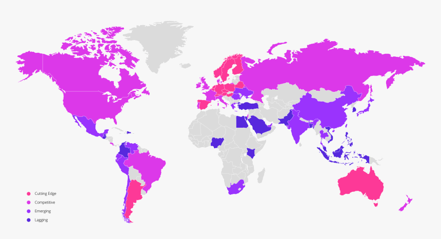 Map Image - Global Skill Index 2019, HD Png Download, Free Download