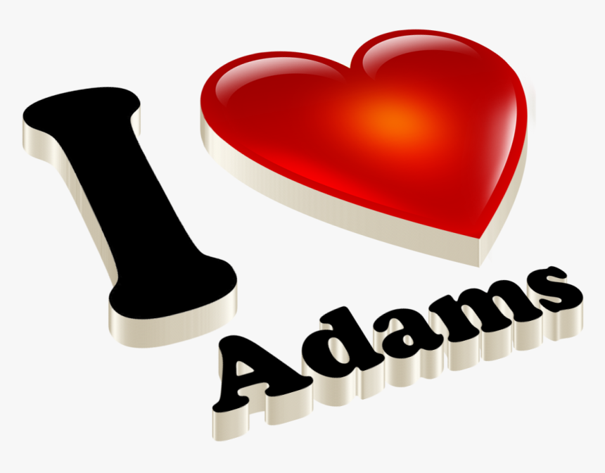 Adam Heart Name Transparent Png - Mani Name, Png Download, Free Download